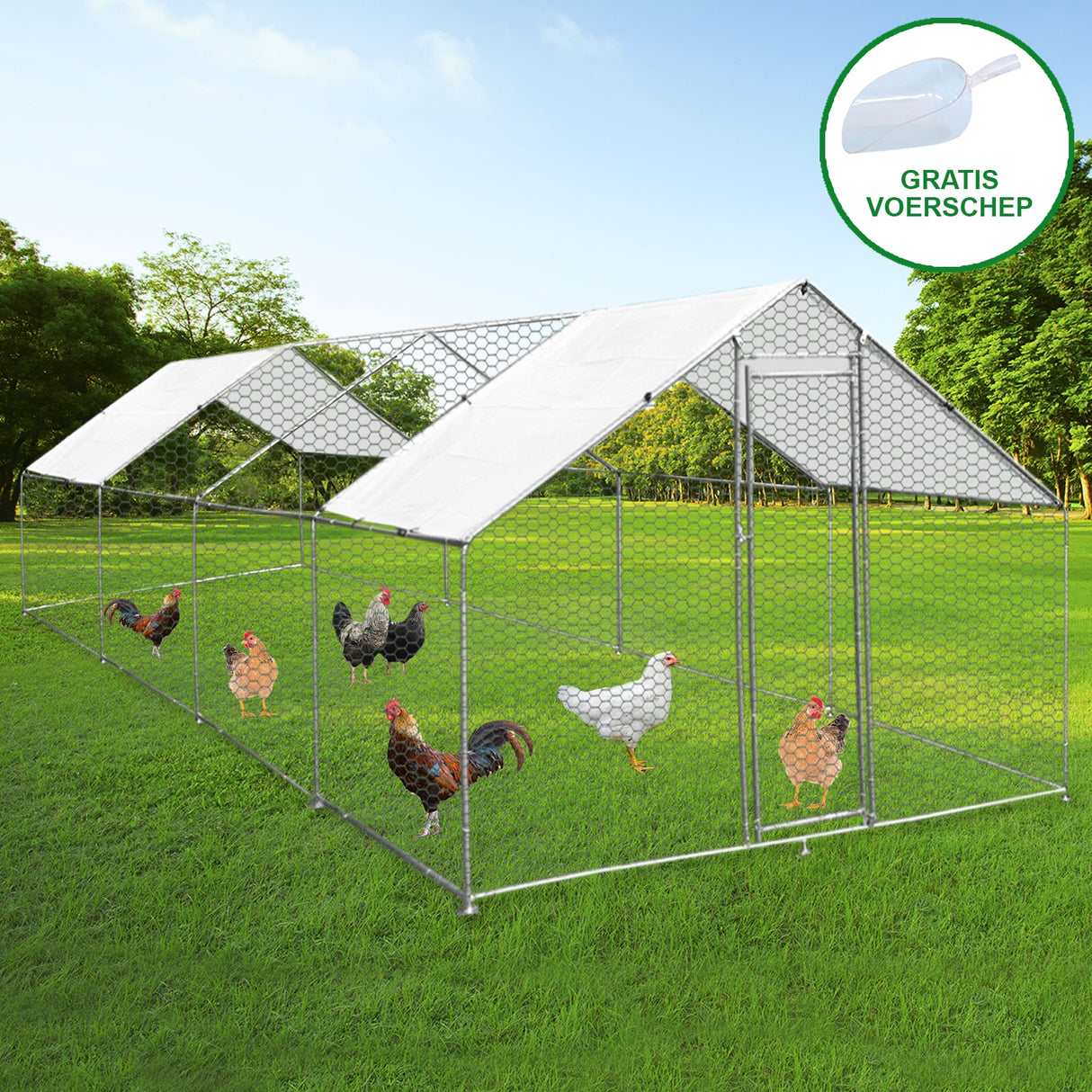 Chicken Run 4m x 8m x 2m - Used - Very Good