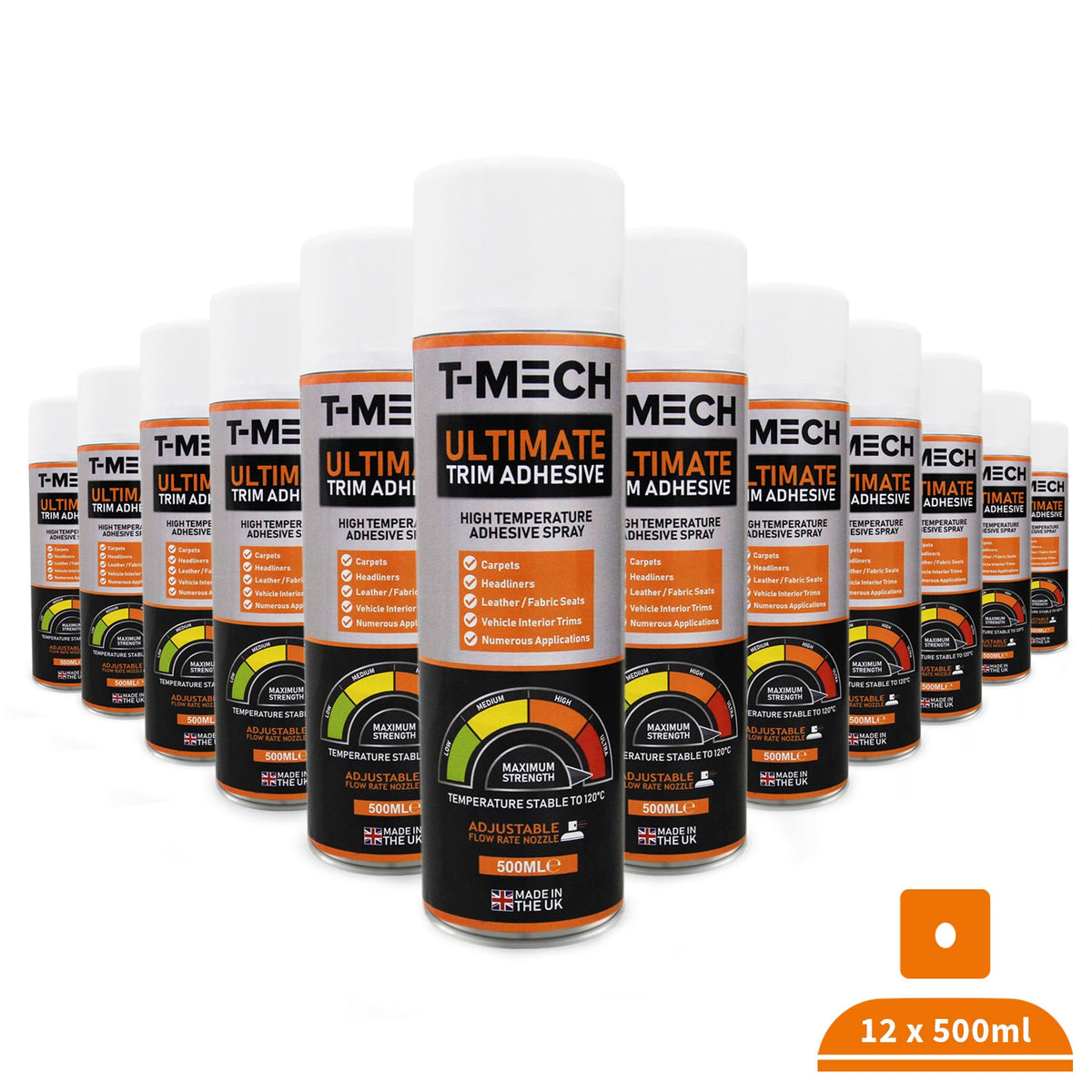 T-Mech 12 x 500ml Ultimate Trim Adhesive - Used - Good