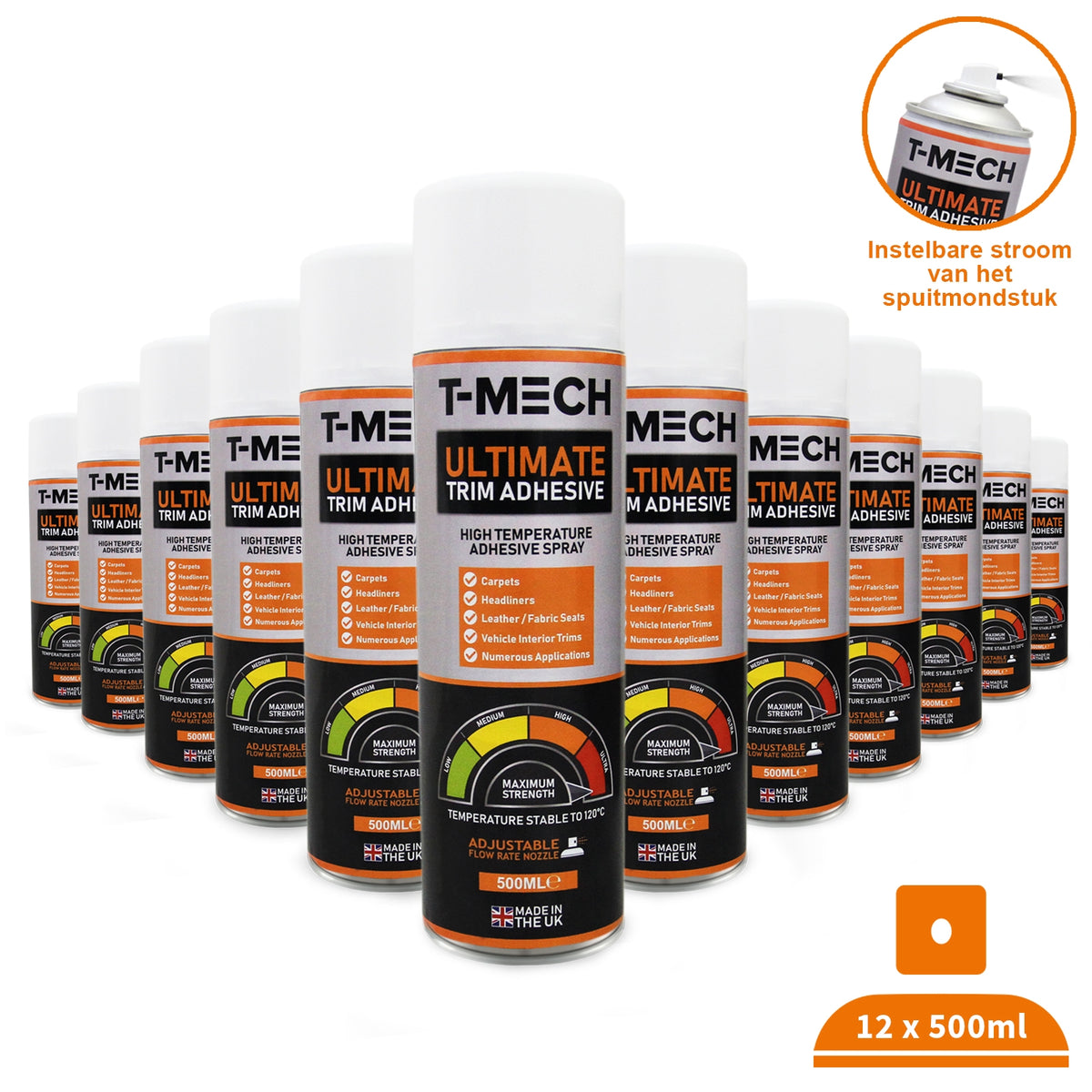 T-Mech 12 x 500ml Ultimate Trim Adhesive - Used - Good