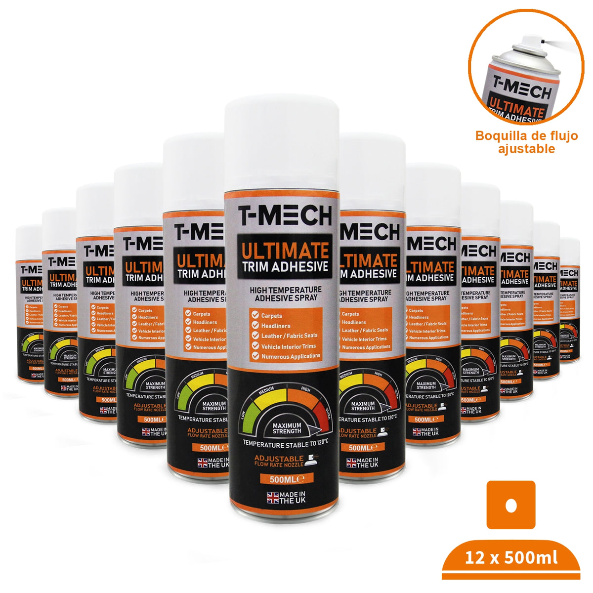 T-Mech 12 x 500ml Ultimate Trim Adhesive - Used - Good