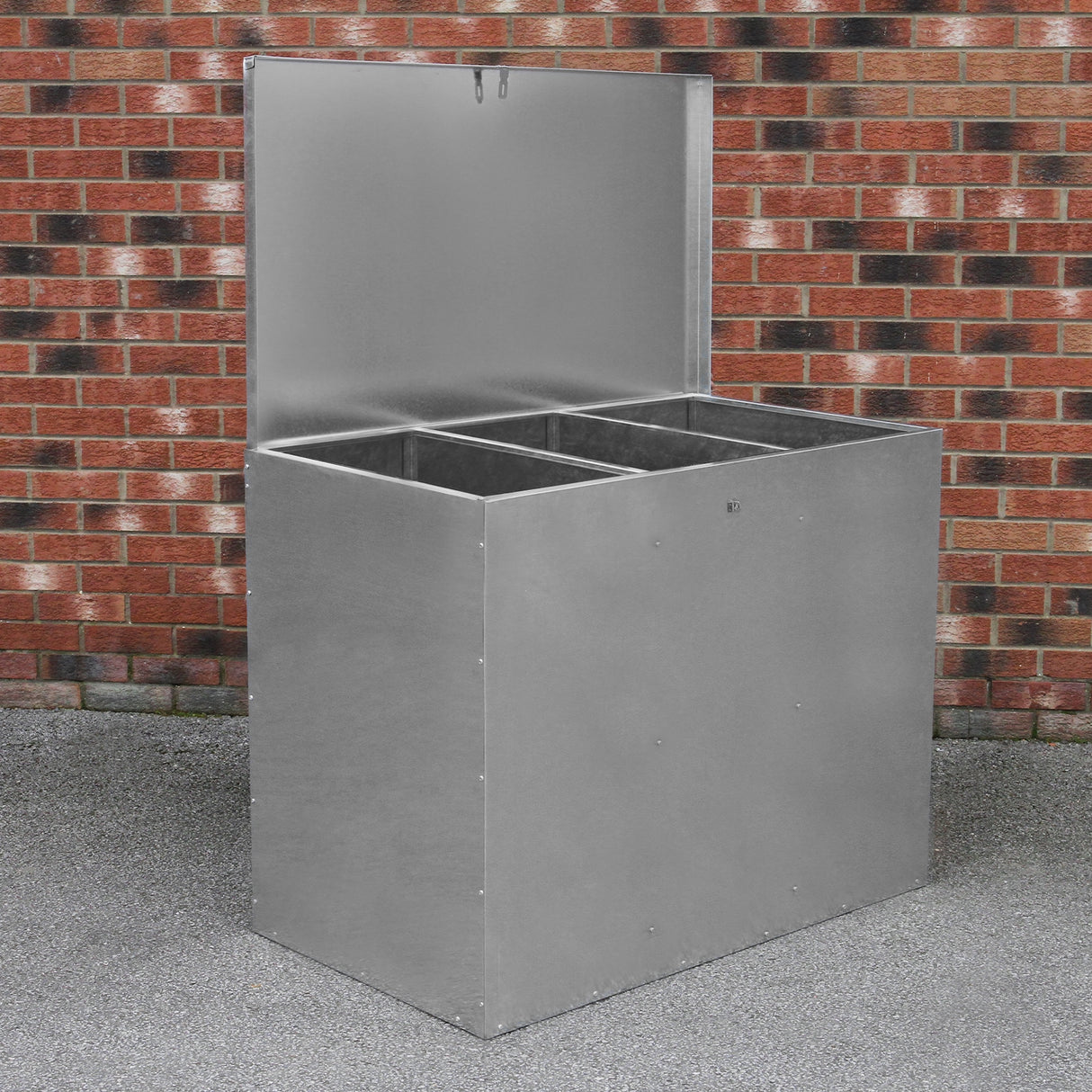 Galvanised Feed Store 3 Compartments - Used - Acceptable