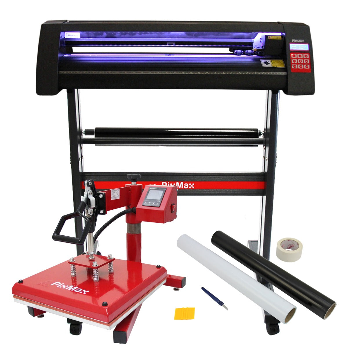 LED Vinyl Cutter With 38cm Swing Heat Press & Software - Used - Acceptable