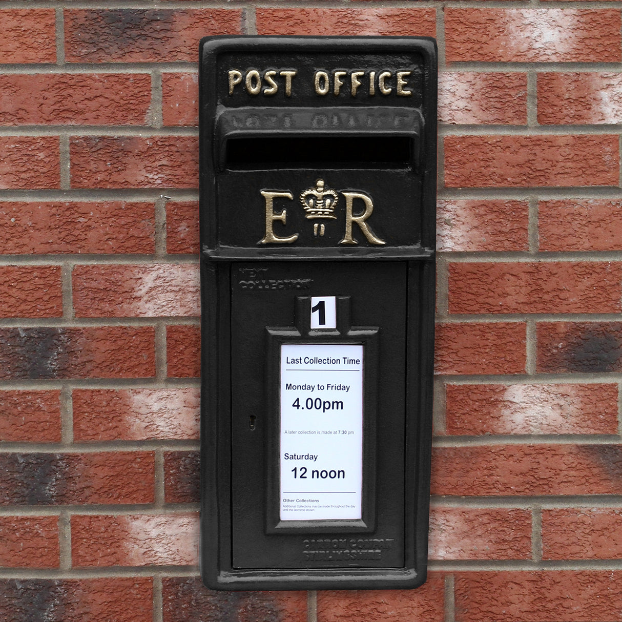 Black Royal Mail Post Box - Used - Very Good
