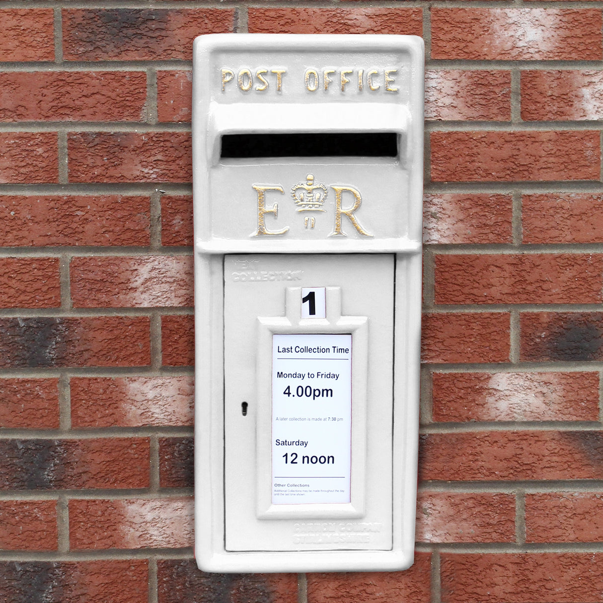 White Royal Mail Post Box - Used - Acceptable