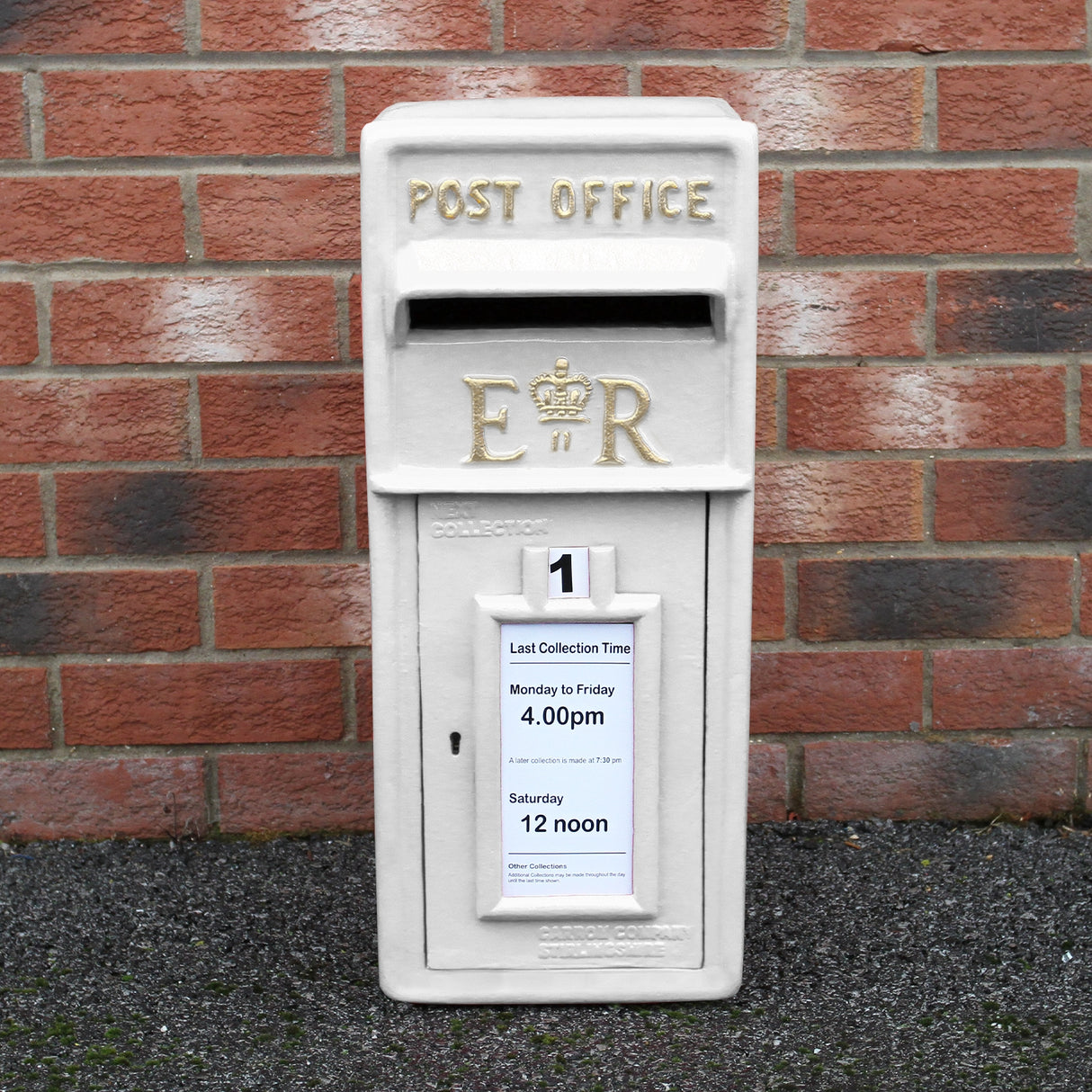 White Royal Mail Post Box with Stand - Used - Acceptable