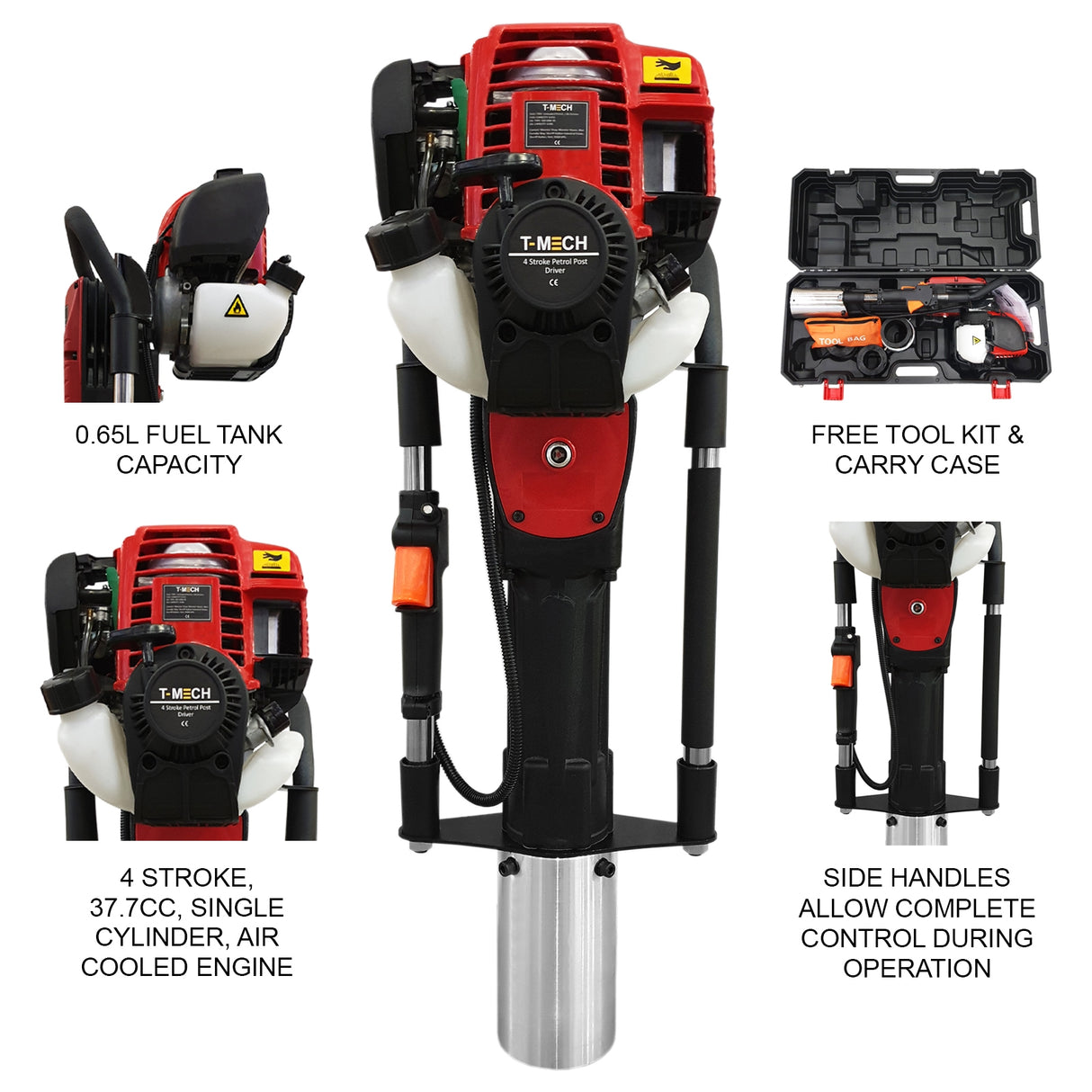 T-Mech 4 Stroke Post Driver - Used - Acceptable