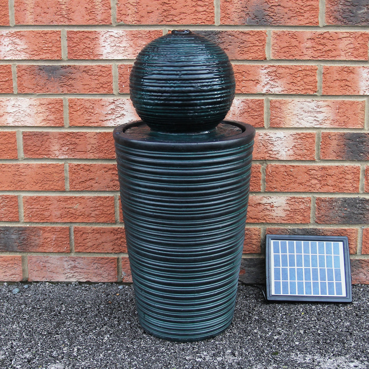 Round Ball Solar Water Feature - Used - Acceptable