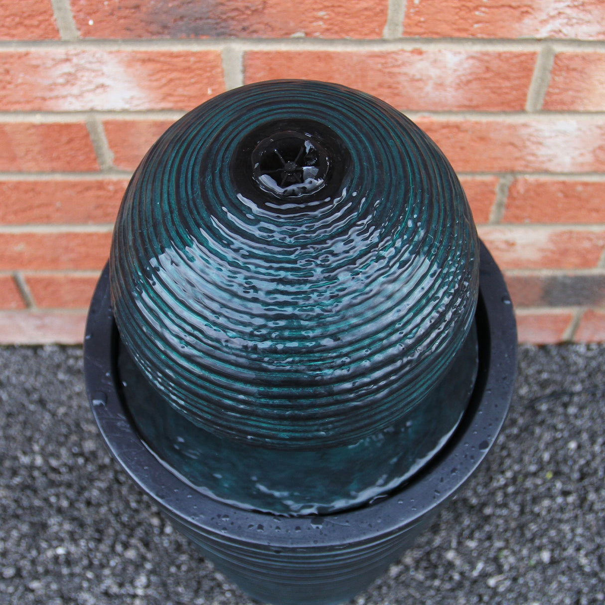 Round Ball Solar Water Feature - Used - Acceptable