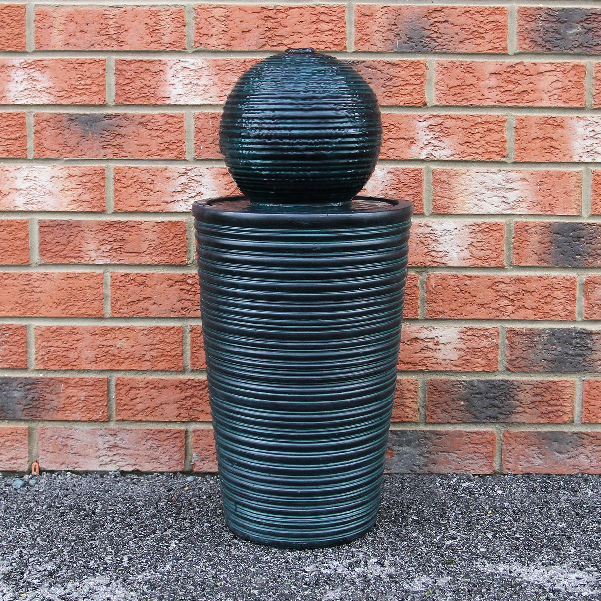 Round Ball Solar Water Feature - Used - Acceptable