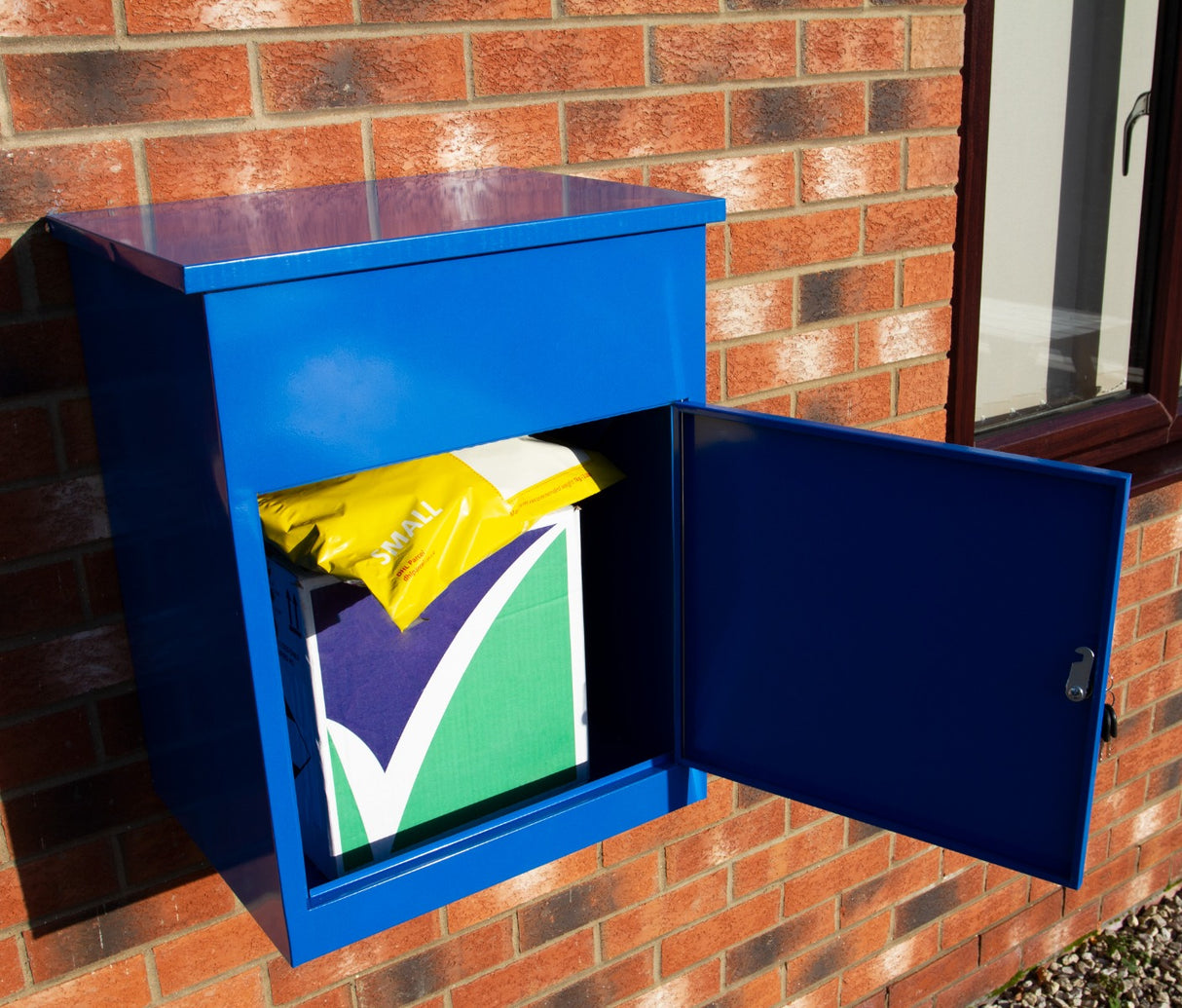 Blue Parcel Post Box - Used - Acceptable