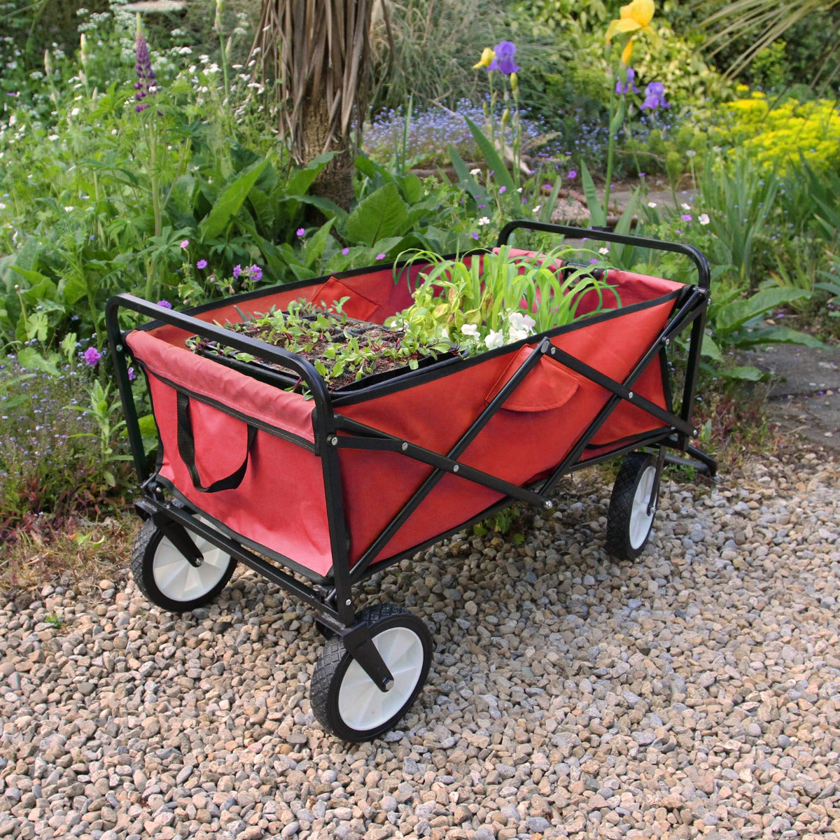Foldable Garden Cart Red - Like New
