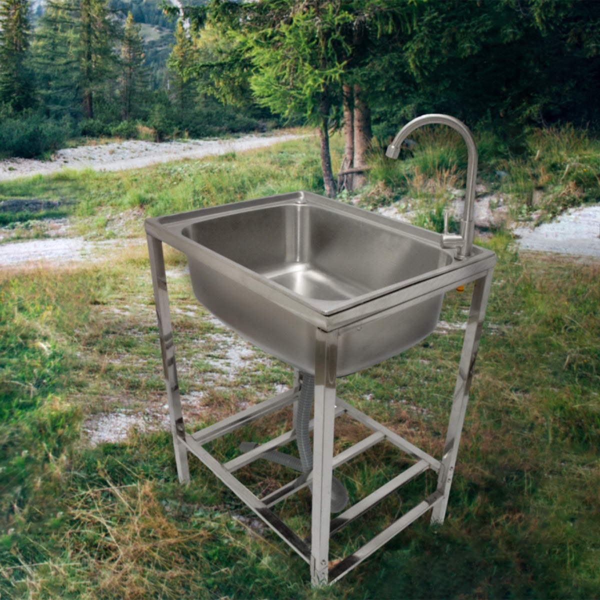 Stainless Steel Camping Sink - Portable - Used - Very Good