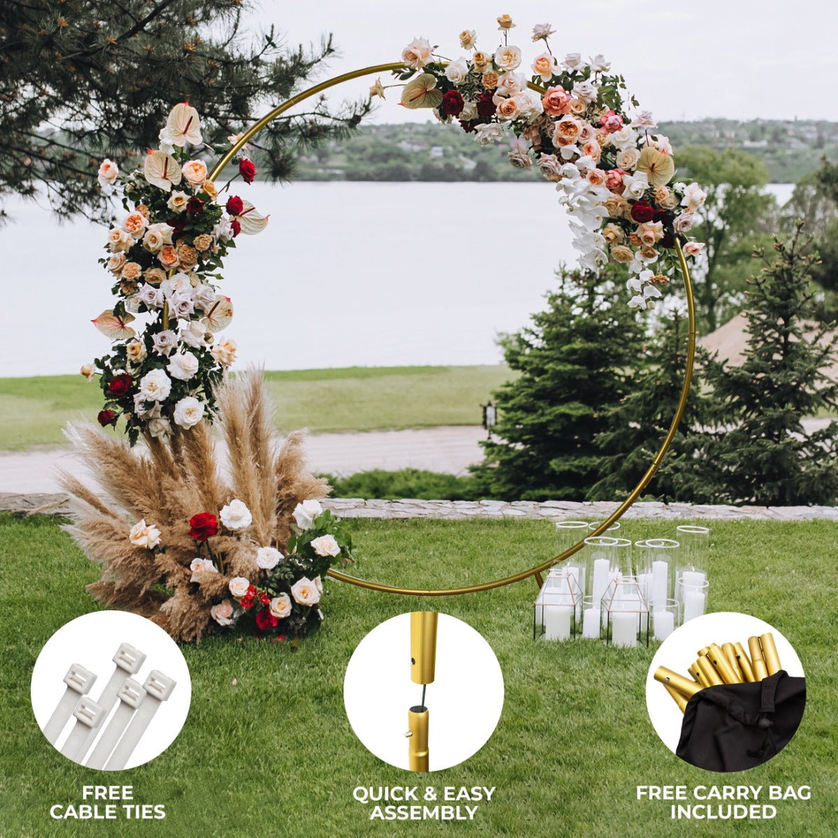 Wedding Moongate 200cm - Gold - Used - Good