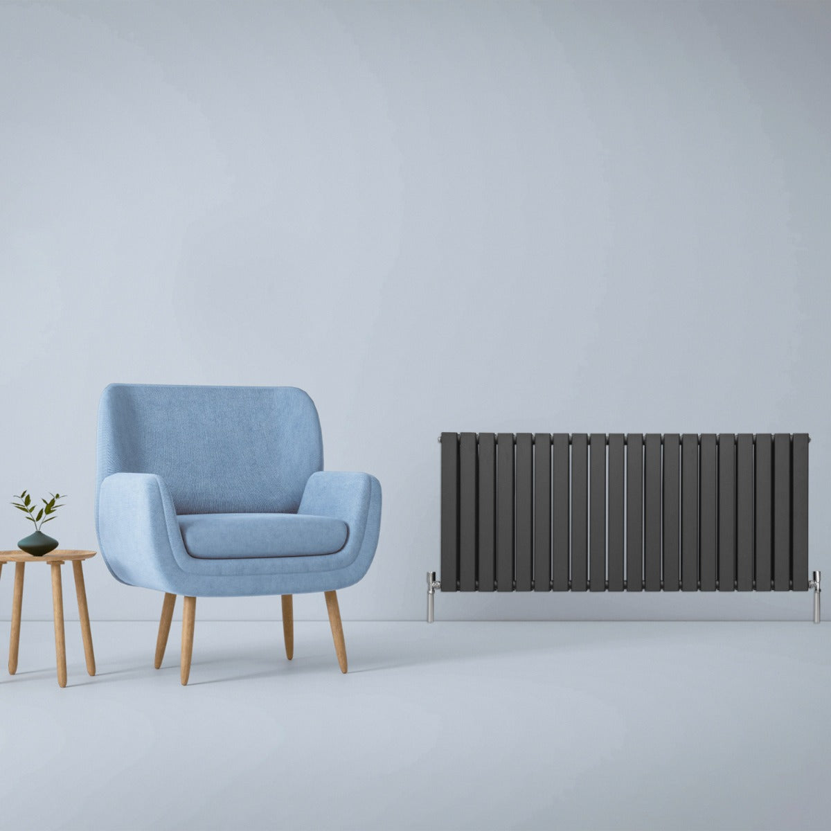 Designer Flat Panel Radiators Anthracite Grey 600mm x 1400mm - Used - Acceptable
