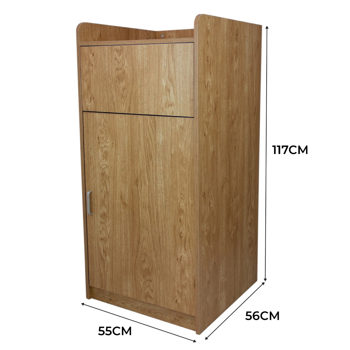 Light Oak Wooden Litter Bin Tray Stand - Used - Acceptable