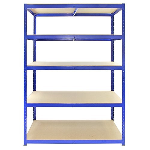 Monster Racking T-Rax Strong Storage Shelves, Blue, 120cm W, 60cm D, Set of 3 - Used - Very Good