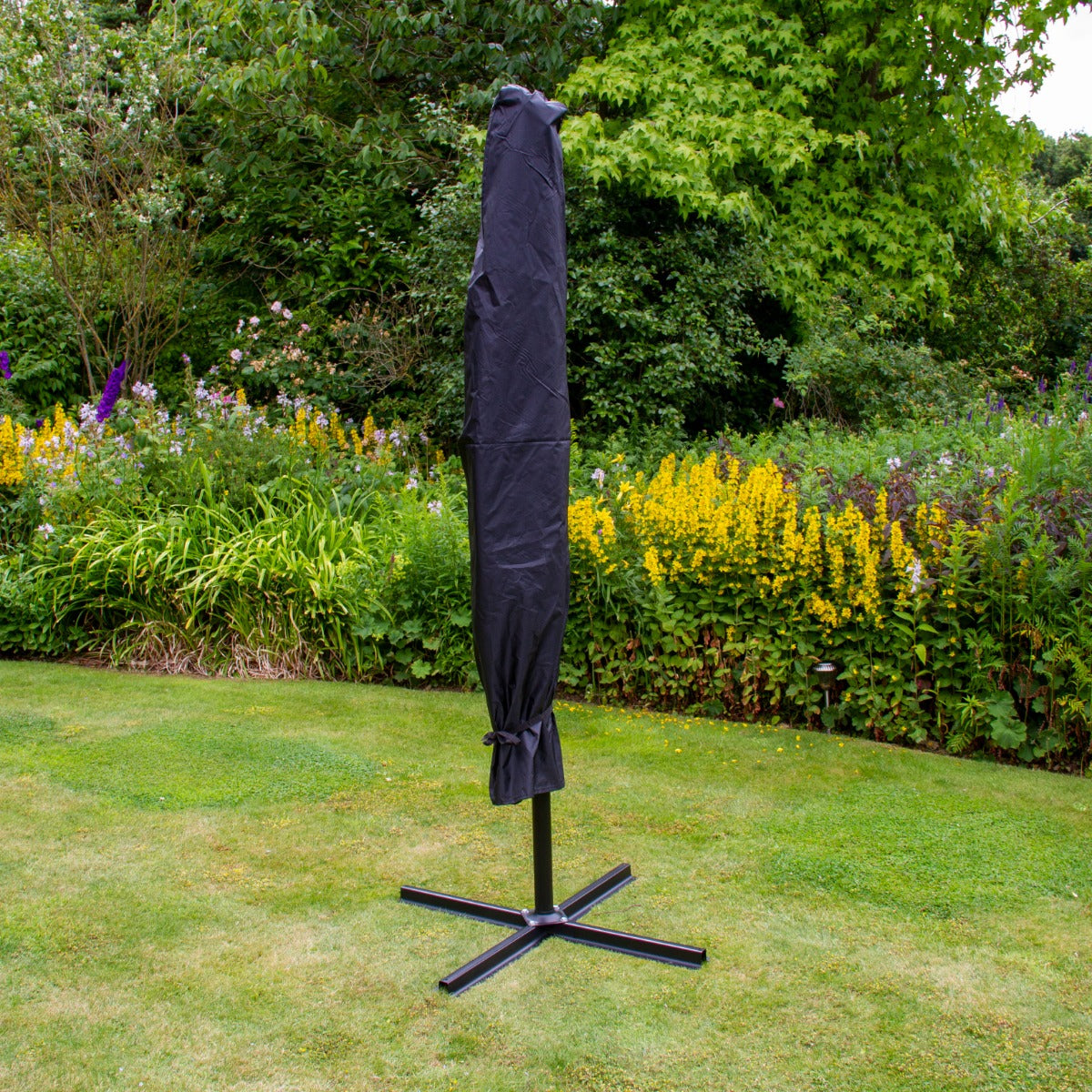 Grey 3m LED Cantilever Parasol - Used - Very Good