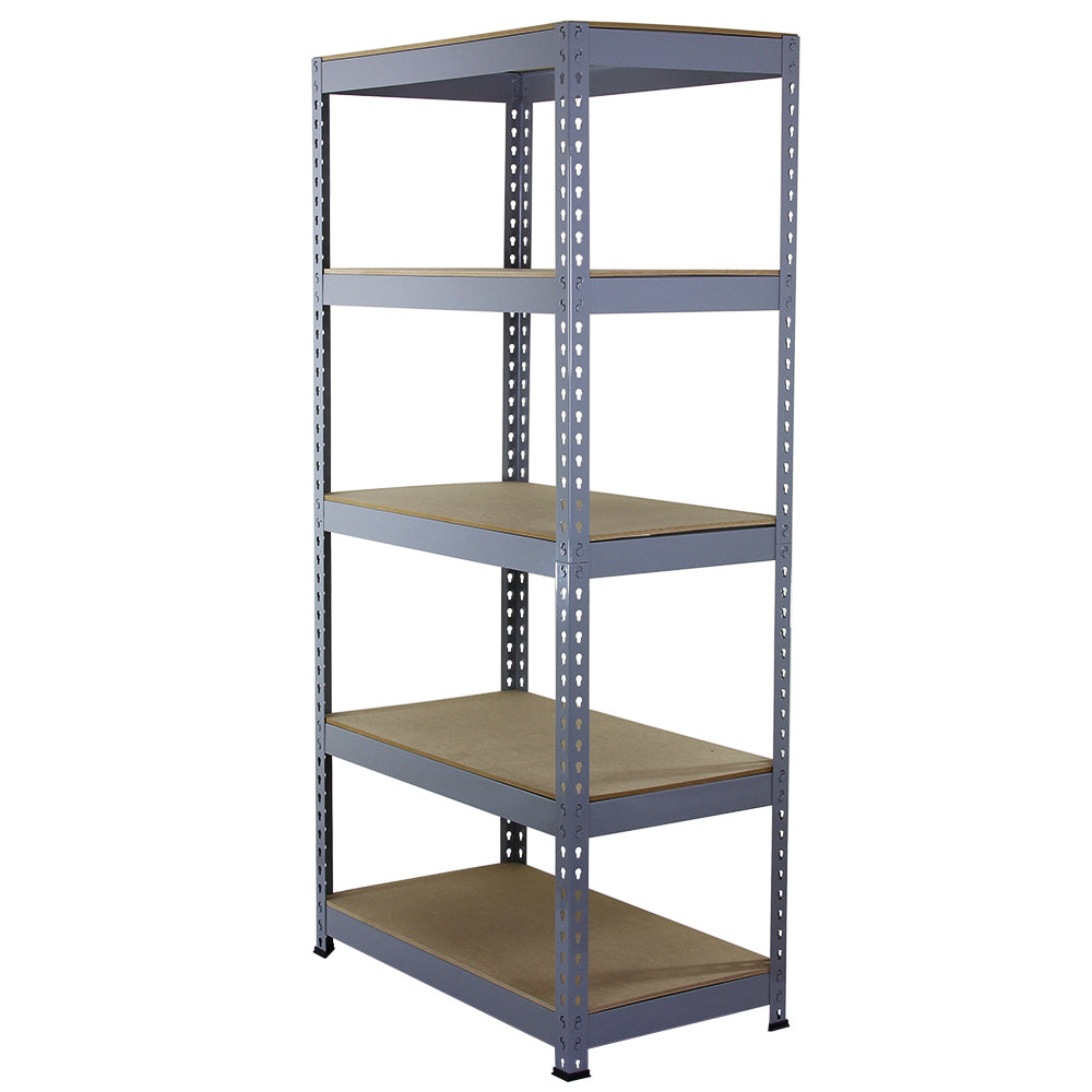 Q-Rax Grey Shelving Units - 90cm x 180cm x 50cm - Used - Acceptable