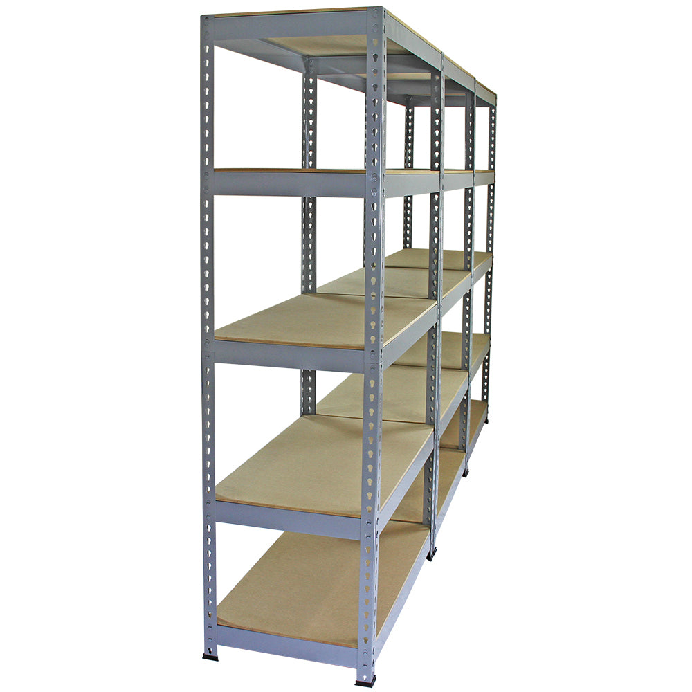 Q-Rax Grey Shelving Units - 90cm x 180cm x 50cm - Used - Acceptable