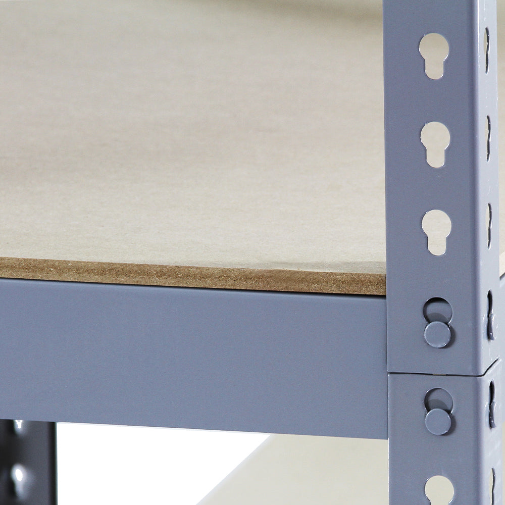 Q-Rax Grey Shelving Units - 90cm x 180cm x 50cm - Used - Acceptable