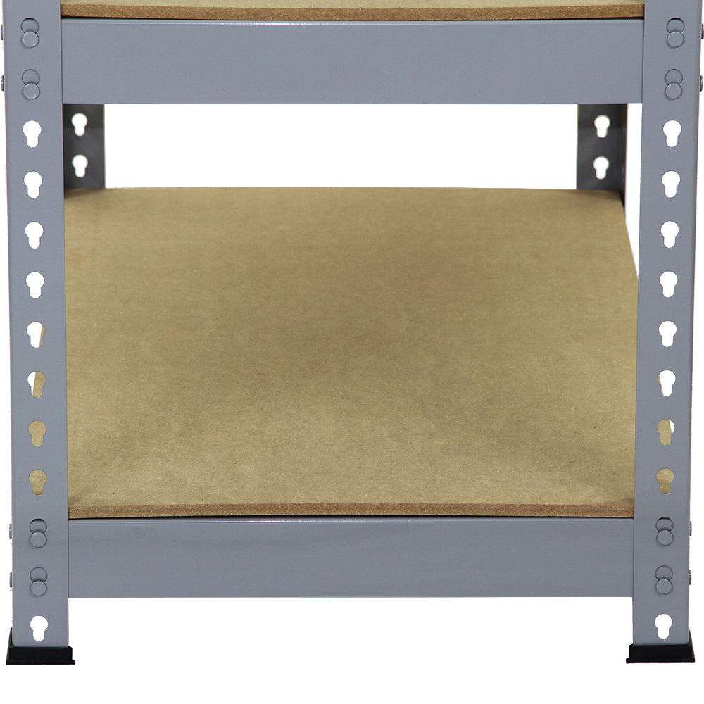 Q-Rax Grey Shelving Units - 90cm x 180cm x 50cm - Used - Acceptable