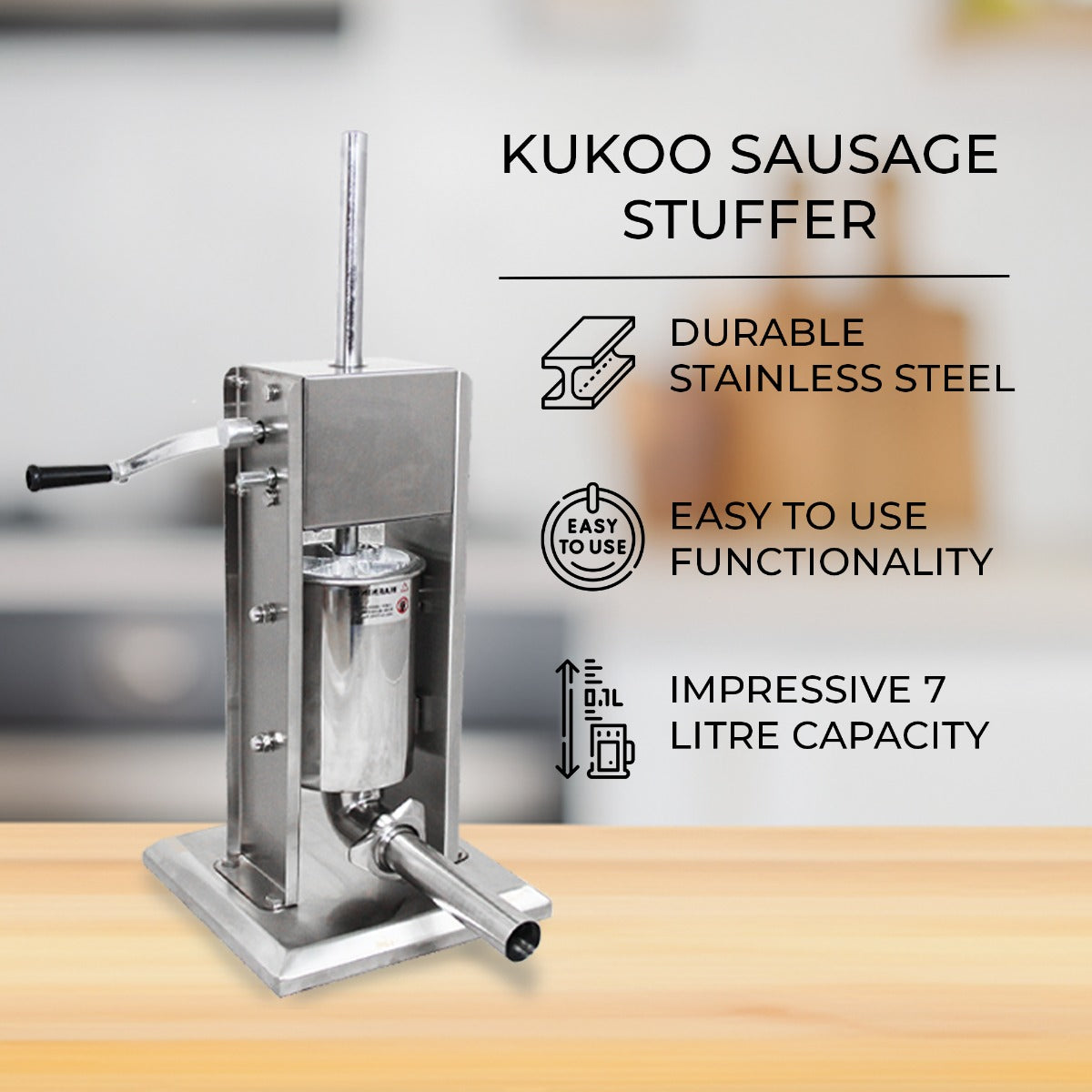 Kukoo 7 Litre Sausage Stuffer - Used - Good
