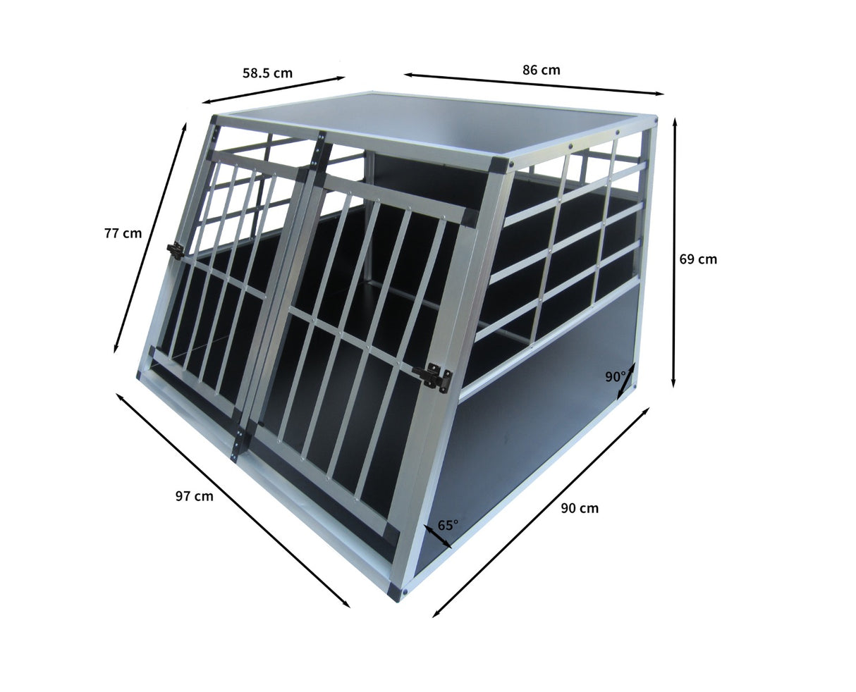 Car Pet Crate - Large Double Doors - Used - Acceptable