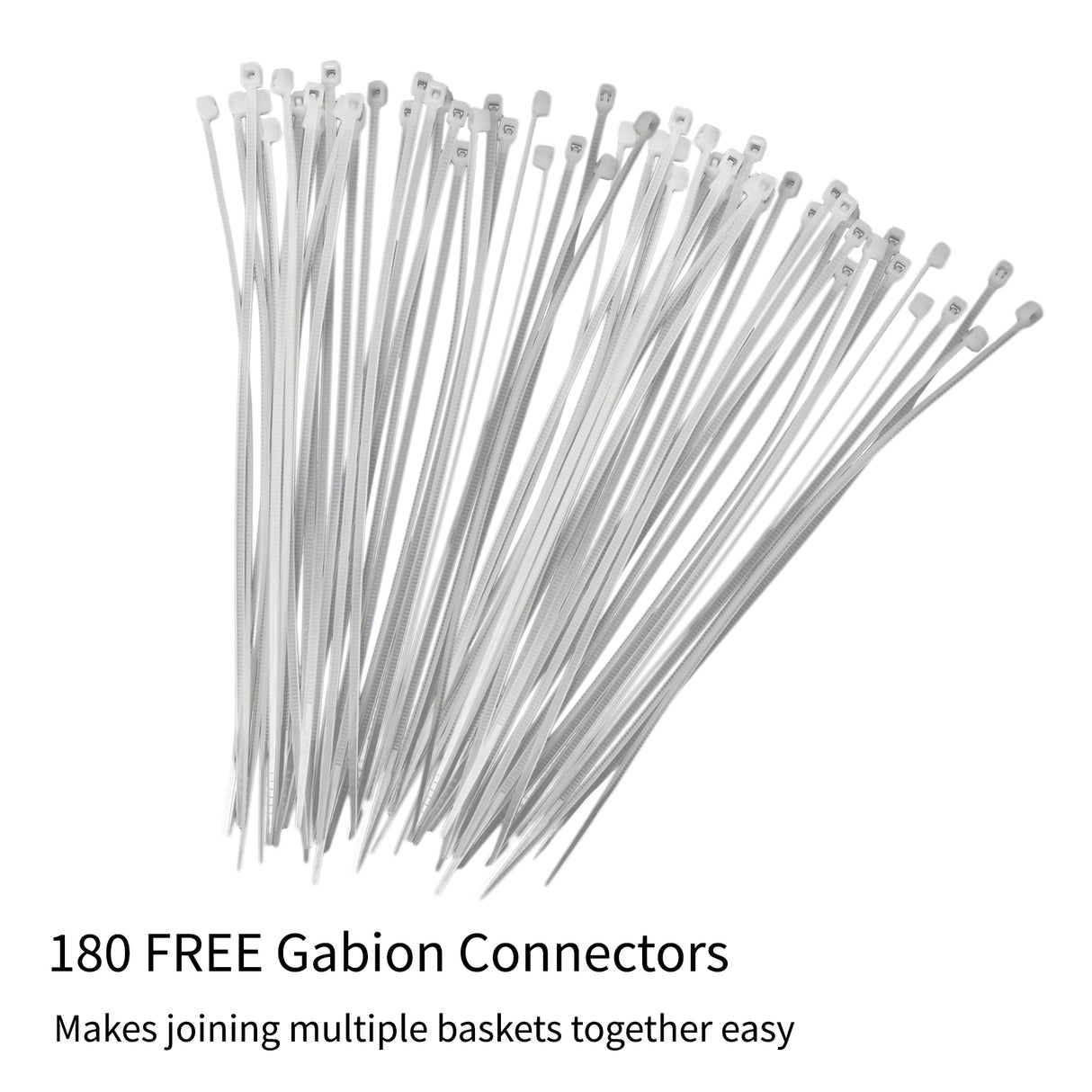 Gabion Baskets 100 x 30 x 30cm / 6 Pack - Like New