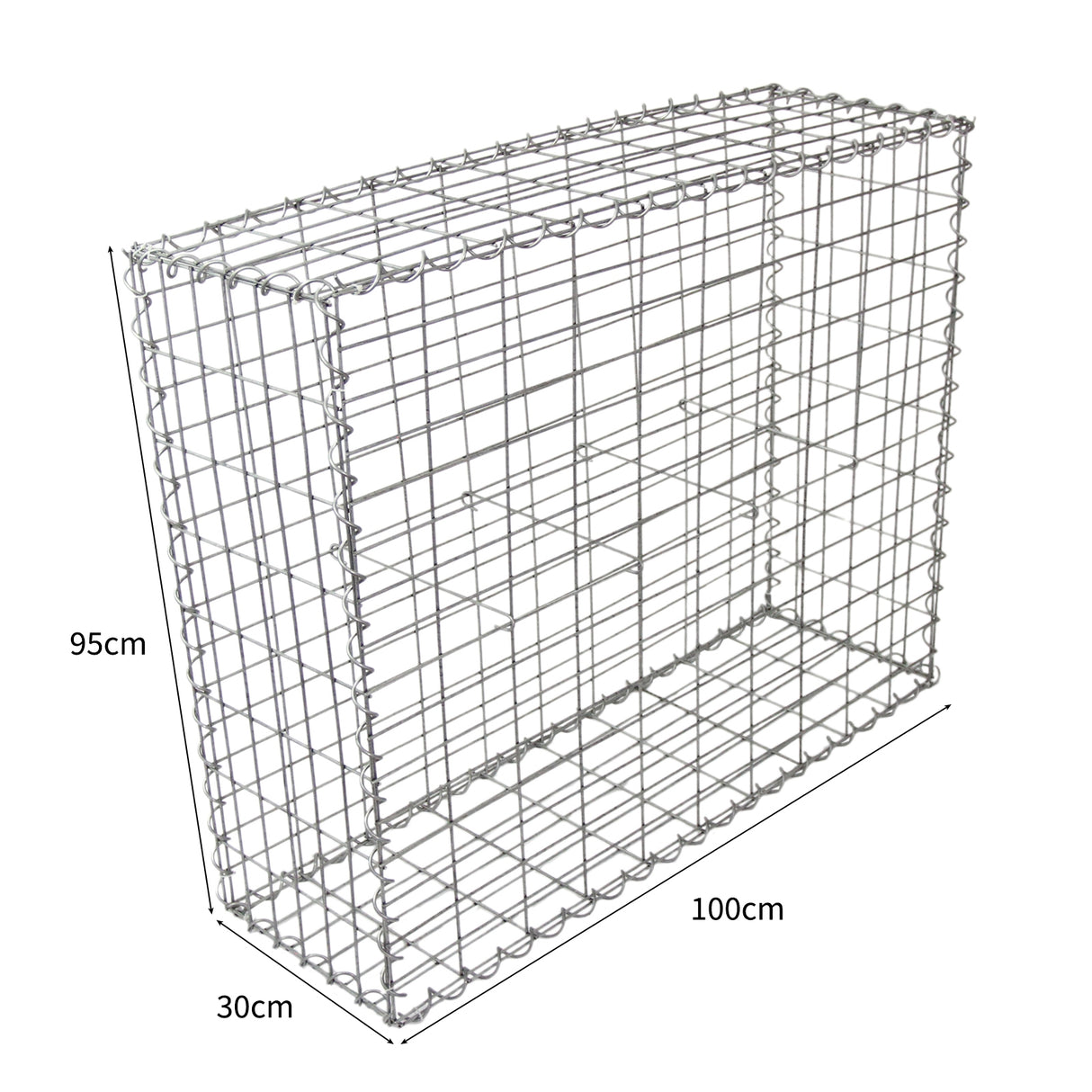 Gabion Baskets 100 x 95 x 30cm / 4 Pack - Used - Very Good