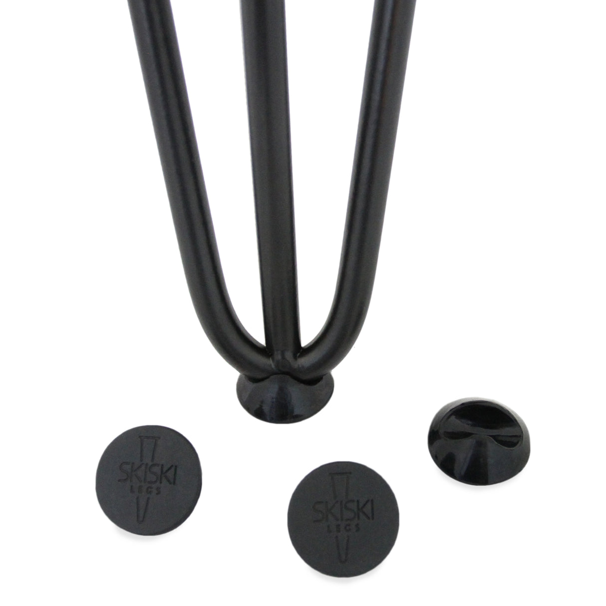 4 x 28" Hairpin Legs - 2 Prong - 10mm - Black - Used - Very Good