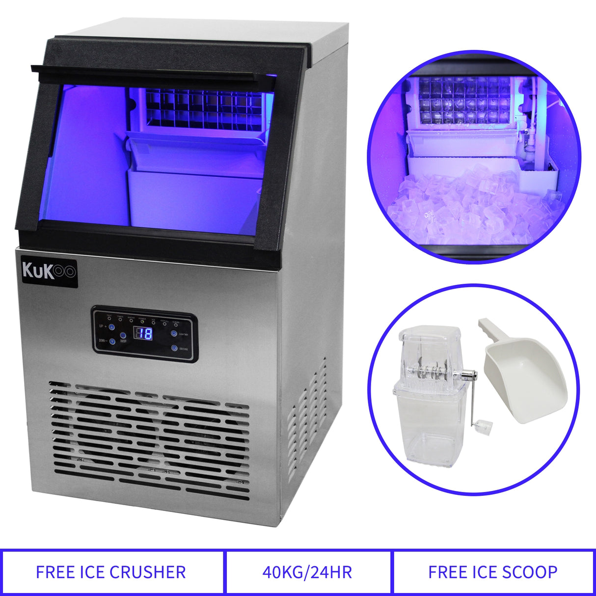 KuKoo Commercial Ice Machine - Used - Acceptable