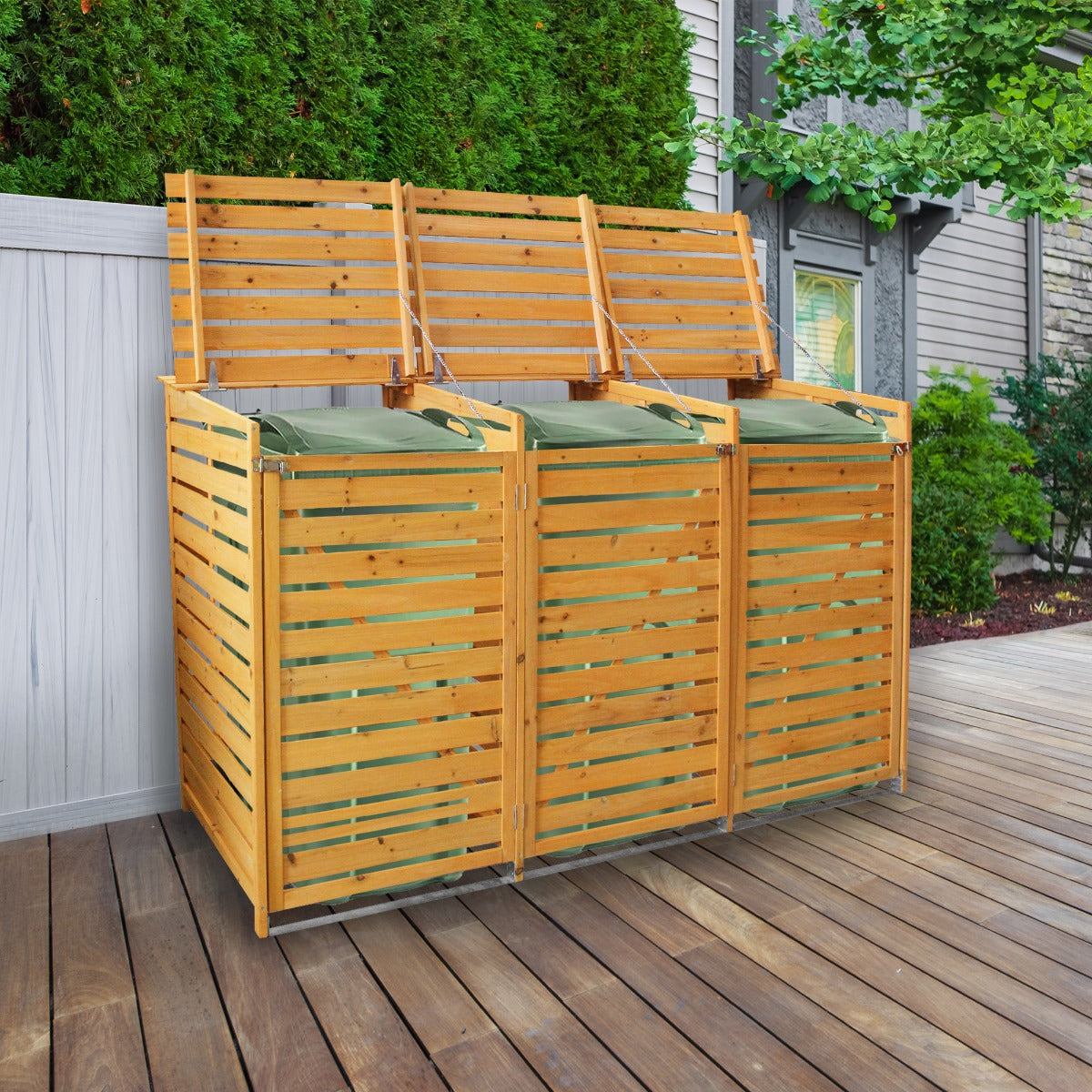 Triple Wheelie Bin Storage - Used - Acceptable