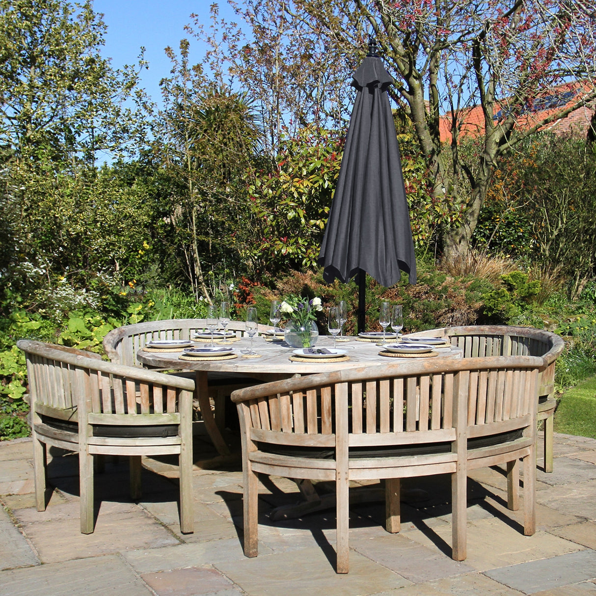 Grey Cantilever Parasol - Used - Acceptable