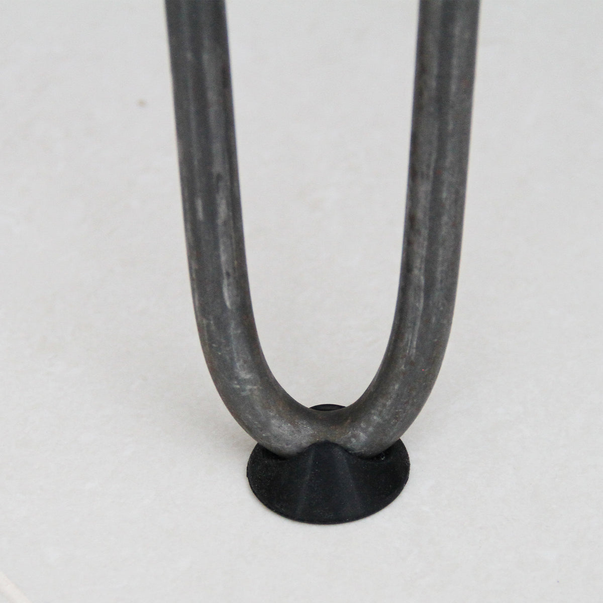 4 x 12" Hairpin Legs - 2 Prong - 10mm - Raw Steel - Like New