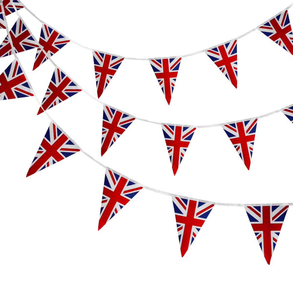 2 x Union Jack Flag Bunting 10m - Like New