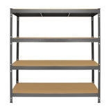 Monster Racking Q-Rax Heavy Duty Storage Shelving, 160cm W, 60cm D, Grey - Used - Acceptable