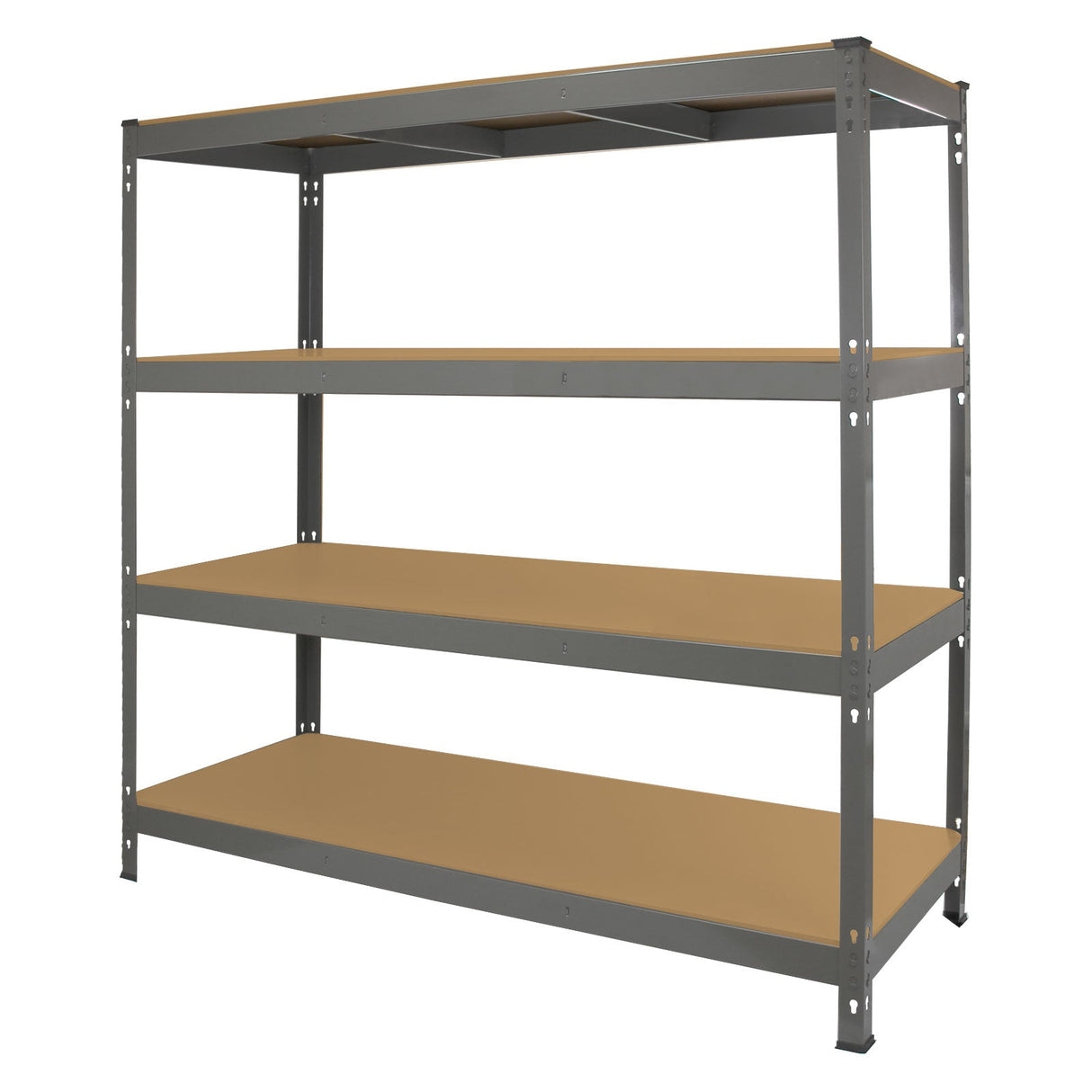 Monster Racking Q-Rax Heavy Duty Storage Shelving, 160cm W, 60cm D, Grey - Used - Acceptable