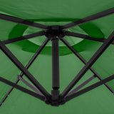 Green 3m LED Cantilever Parasol & Plain Base - Used - Very Good