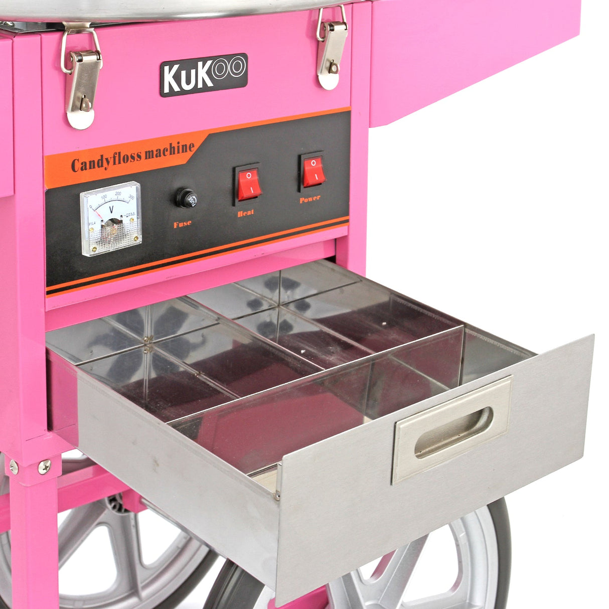 KuKoo Candy Floss Machine With Cart - Used - Very Good