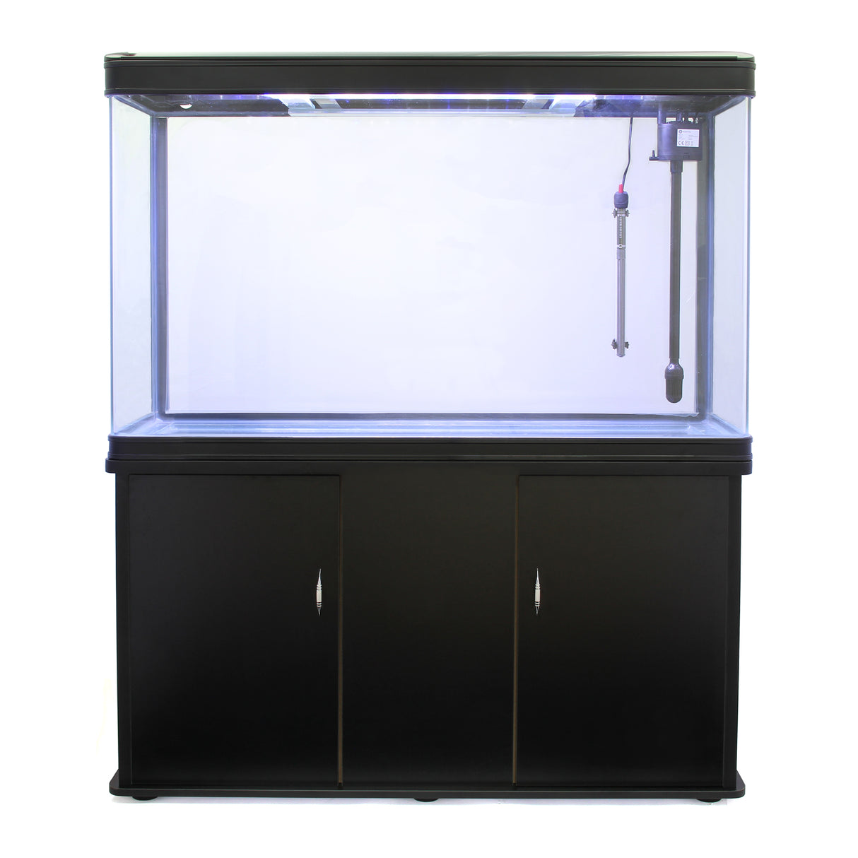 Aquarium Fish Tank & Cabinet - Black - Like New