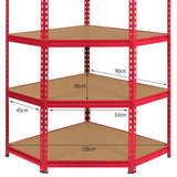 Z-Rax 90cm Racking Bundle: Corner Shelving and 2 Garage Racking Bays - Used - Good