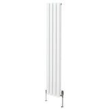 Oval Column Radiator & Valves - 1600mm x 240mm – White - Like New
