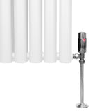 Oval Column Radiator & Valves - 1600mm x 240mm – White - Used - Very Good