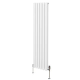 Oval Column Radiator & Valves - 1600mm x 360mm – White - Used - Very Good