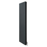 Aluminium Radiator & Valves – 1800mm x 395mm – Anthracite Grey - Used - Acceptable