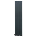 Aluminium Radiator & Valves – 1800mm x 395mm – Anthracite Grey - Used - Very Good