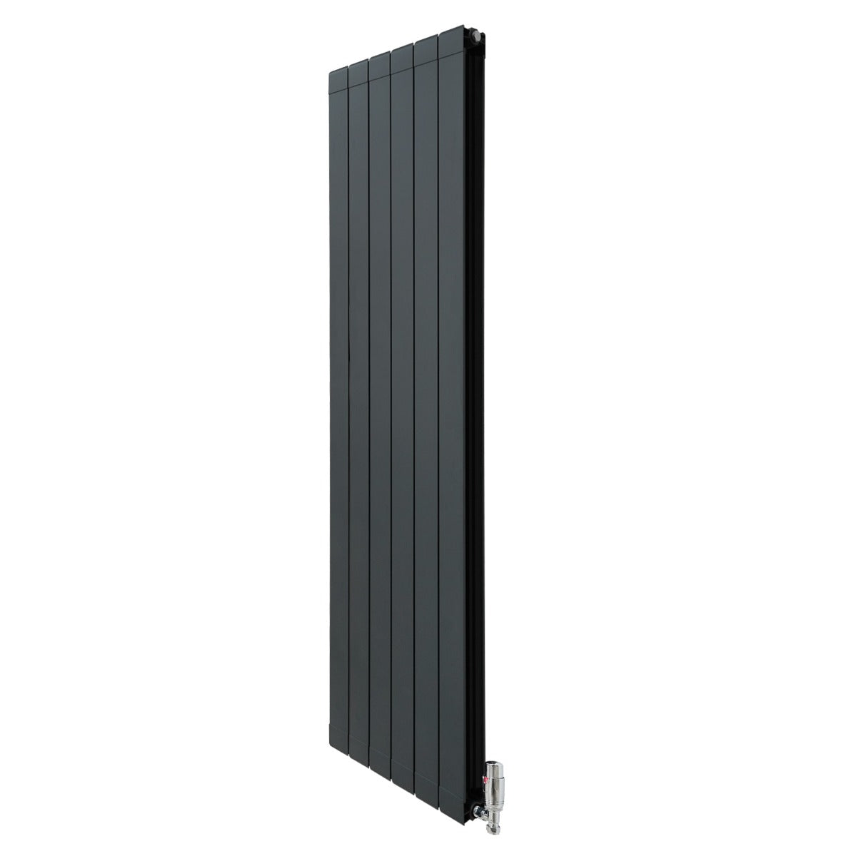 Aluminium Radiator & Valves – 1800mm x 475mm – Anthracite Grey - Used - Very Good