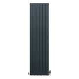 Aluminium Radiator & Valves – 1800mm x 475mm – Anthracite Grey - Used - Very Good