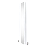 Flat Mirror Radiator & Valves - 1800mm x 425mm - White - Used - Very Good