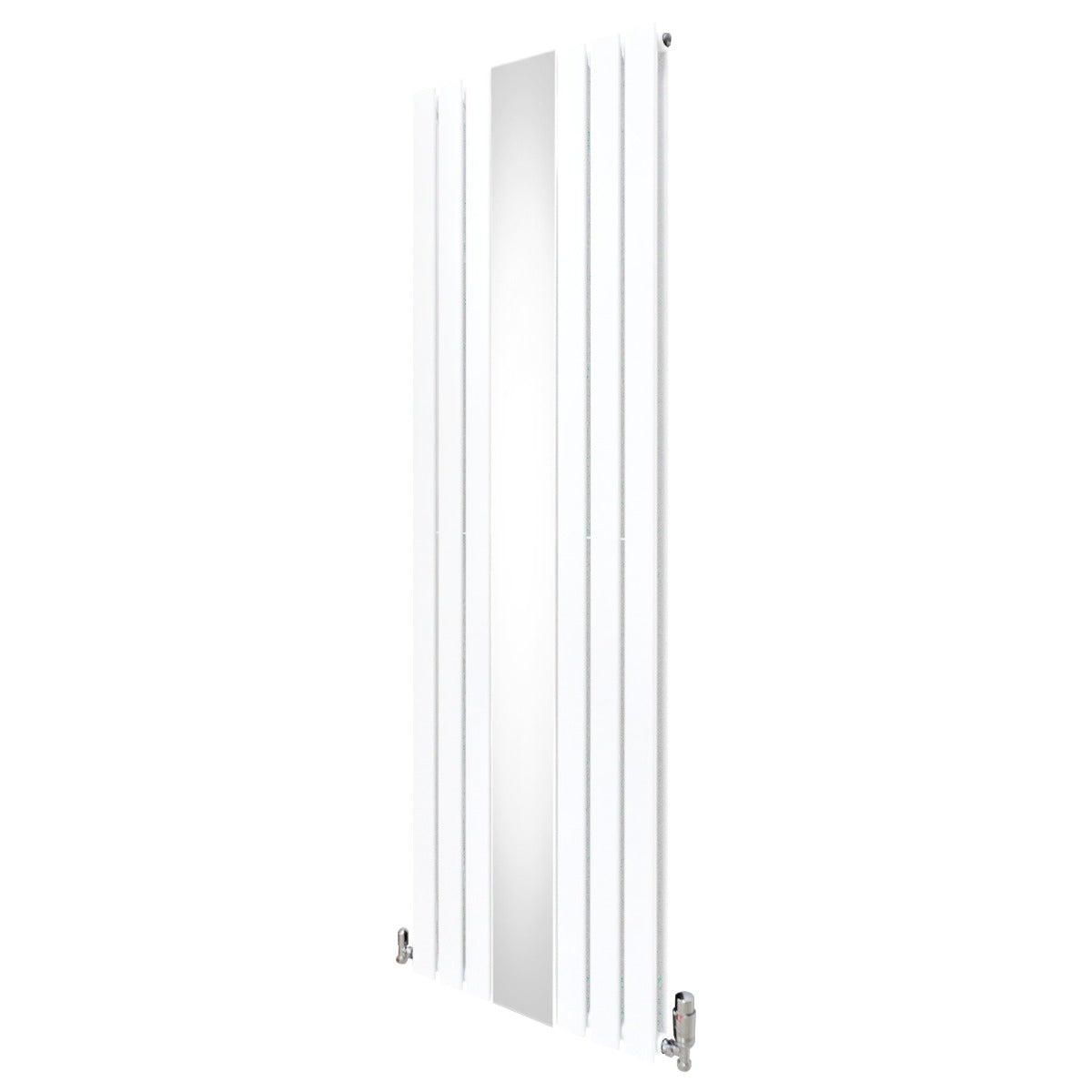 Flat Mirror Radiator & Valves - 1800mm x 565mm - White - Used - Good
